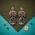 Mehendi green color american diamond & turkish stone earrings traditional appeal