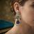 Blue color american diamond & turkish stone earrings party wear