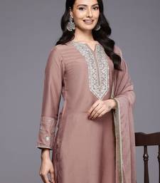 Ethnic Motifs Embroidered Zari Kurta With Trousers & Dupatta