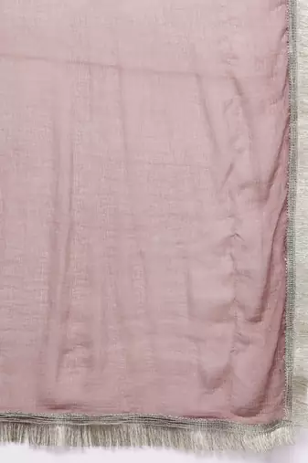Ethnic Motifs Embroidered Zari Kurta With Trousers & Dupatta