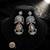 Sand brown color american diamond & turkish stone earrings ethnic appeal