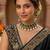 Green color american diamond & turkish stone necklace set party wear
