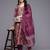 Printed Sequinned Kurta With Trousers & Dupatta