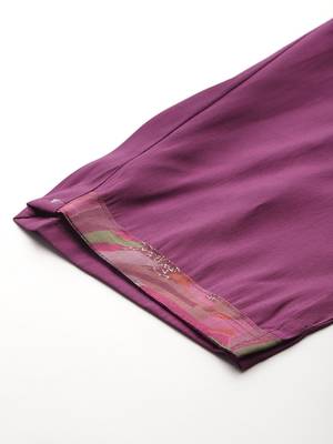 Printed Sequinned Kurta With Trousers & Dupatta 8