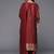 Floral Zari Woven Design Round Neck Kurta with Trousers & with Dupatta