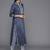 Women Floral Printed Mirror Work Pure Cotton Kurta With Trousers & With Dupatta
