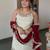 Women’s Maroon Flared Lehenga Set with Embroidered Top & Dupatta
