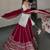 Women’s Maroon Flared Lehenga Set with Embroidered Top & Dupatta