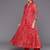 Bandhani Printed Mandarin Collar A-Line Kurta With Trousers & Dupatta