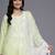 Floral Embroidered Chikankari Kurta With Trousers & Dupatta
