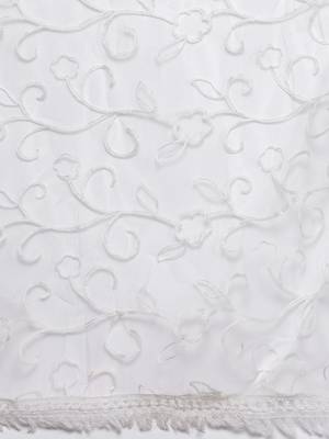 Floral Embroidered Chikankari Kurta With Trousers & Dupatta 5