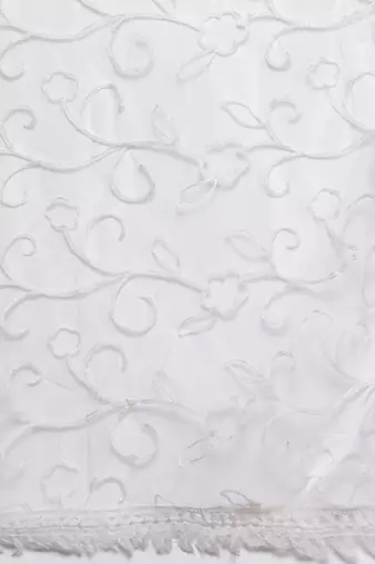 Floral Embroidered Chikankari Kurta With Trousers & Dupatta