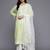 Floral Embroidered Chikankari Kurta With Trousers & Dupatta
