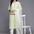 Floral Embroidered Chikankari Kurta With Trousers & Dupatta