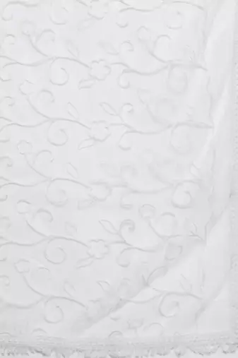 Floral Embroidered Thread Work Kurta With Trousers & Dupatta