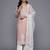 Floral Embroidered Thread Work Kurta With Trousers & Dupatta