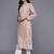 Floral Embroidered Thread Work Kurta With Trousers & Dupatta