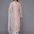 Floral Embroidered Thread Work Kurta With Trousers & Dupatta
