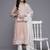 Floral Embroidered Thread Work Kurta With Trousers & Dupatta