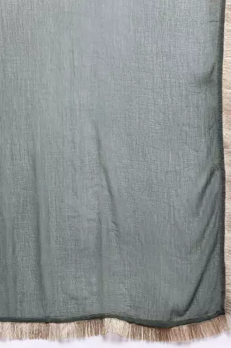 Ethnic Motifs Embroidered Zari Kurta With Palazzos & Dupatta