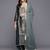Ethnic Motifs Embroidered Zari Kurta With Palazzos & Dupatta