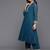 Embroidered Pleated Mirror Work Silk Georgette Anarkali Kurta Set