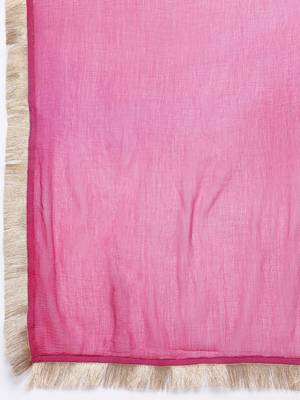 Bandhani Embroidered Zari Kurta with Trousers & Dupatta 5