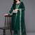 Ethnic Motifs Embroidered Zari Kurta with Trousers & Dupatta