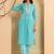 Ethnic Motifs Printed Regular Mirror Work Kurta with Trousers & With Dupatta