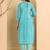 Ethnic Motifs Printed Regular Mirror Work Kurta with Trousers & With Dupatta