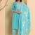 Ethnic Motifs Printed Regular Mirror Work Kurta with Trousers & With Dupatta