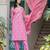 Paisley Printed Regular Thread Work Kurta with Trouser & Dupatta