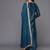 Floral Yoke Design Regular Sequinned Chanderi Silk Kurta with Trousers & Dupatta
