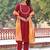 Ethnic Motifs Embroidered Regular Kurta with Trousers & With Dupatta