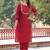 Ethnic Motifs Embroidered Regular Kurta with Trousers & With Dupatta
