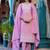 Ethnic Motifs Printed Mirror Work Pure Cotton Kurta With Trouser & Dupatta