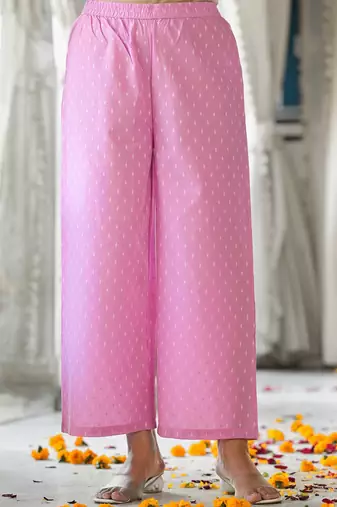 Women Floral Printed Empire Pure Cotton Kurta with Trousers