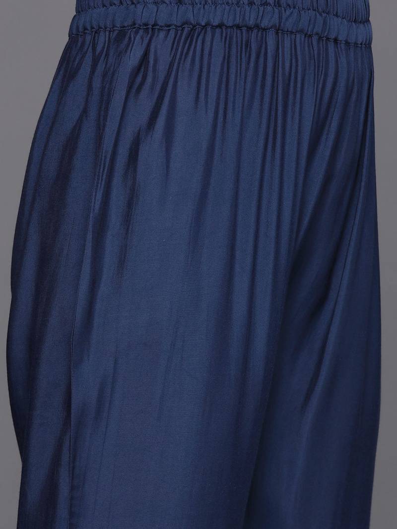 Women Ethnic Motifs Embroidered Thread Work Kurta with Trousers & With Dupatta