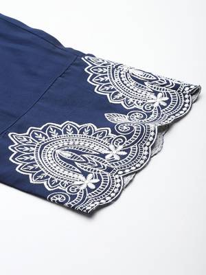 Women Ethnic Motifs Embroidered Thread Work Kurta with Trousers & With Dupatta 9
