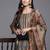 Women Abstract Printed Gotta Patti Kurta with Trousers & With Dupatta