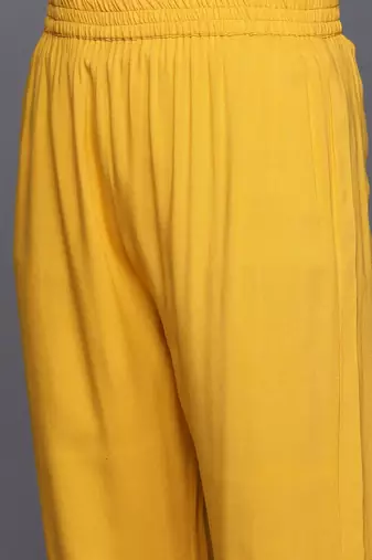 Women Ethnic Motifs Embroidered Regular Gotta Patti Kurta with Trousers & Dupatta