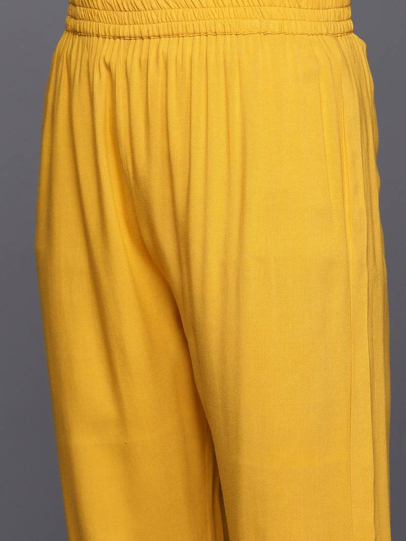 Women Ethnic Motifs Embroidered Regular Gotta Patti Kurta with Trousers & Dupatta