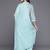 Women Floral Printed Empire Mirror Work Cotton Kurta with Trousers & With Dupatta