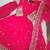 Heavy fendy silk embroidery and sequnce work rani pink readymade salwar suit