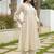Women Pleated Thread Work Kurta with Trousers