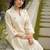 Women Pleated Thread Work Kurta with Trousers