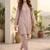 Women Regular Thread Work Kurta with Trousers