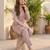 Women Regular Thread Work Kurta with Trousers