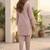 Women Regular Thread Work Kurta with Trousers