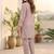 Women Regular Thread Work Kurta with Trousers